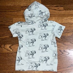 Kate Quinn bulldog short sleeve hooded shirt 5